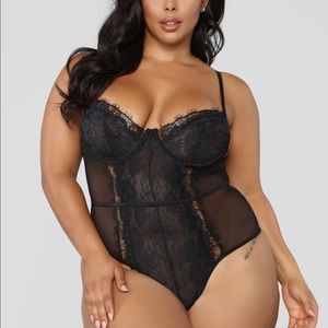 Somebody To Love II Lace Teddy - Black
